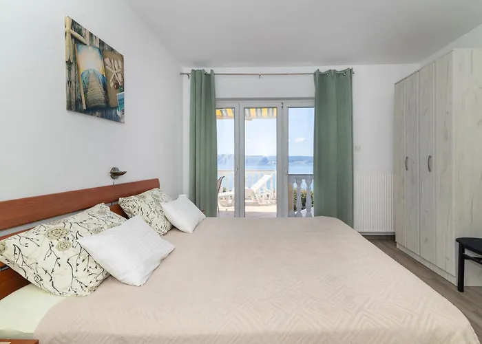 Jelka Nv 1 - 6 Pax With Two Terraces, Sea View, Parking, Grill