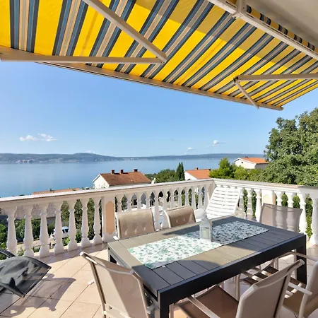 Jelka Nv 1 - 6 Pax With Two Terraces, Sea View, Parking, Grill * Novi Vinodolski
