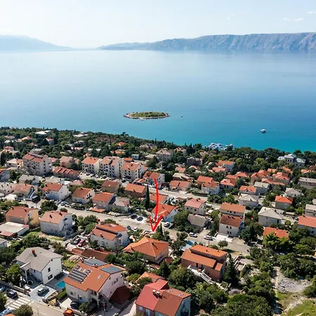 Jelka Nv 1 - 6 Pax With Two Terraces, Sea View, Parking, Grill Апартаменты Нови-Винодолски