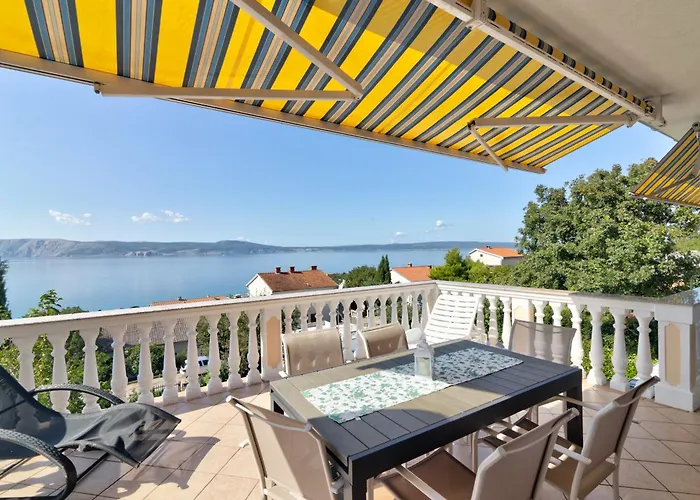 Jelka Nv 1 - 6 Pax With Two Terraces, Sea View, Parking, Grill * Novi Vinodolski